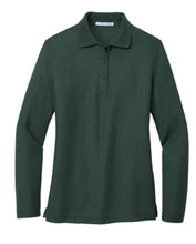 Load image into Gallery viewer, Women&#39;s Port Authority Silk Touch Long Sleeve Polo - KB
